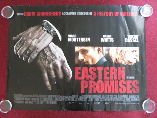 EASTERN PROMISES UK QUAD (30"x 40") ROLLED POSTER CRONENBERG MORTENSEN 2007 Rendezvous Cinema Movie posters