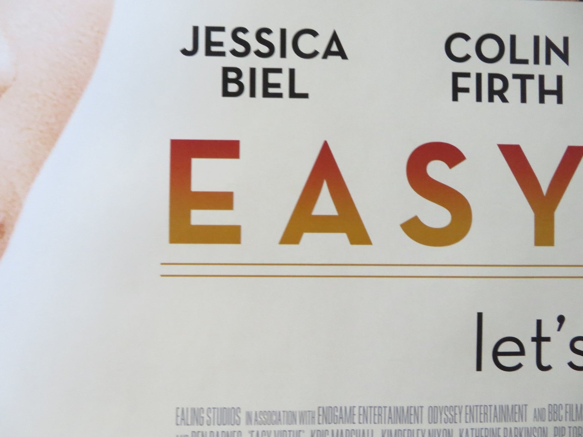 EASY VIRTUE - b UK QUAD (30"x 40") ROLLED POSTER JESSICA BIEL COLIN FIRTH 2008 Rendezvous Cinema Movie posters