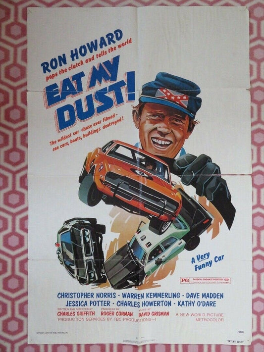 EAT MY DUST ONE SHEET POSTER RON HOWARD ROGER CORMAN 1976 Movie posters