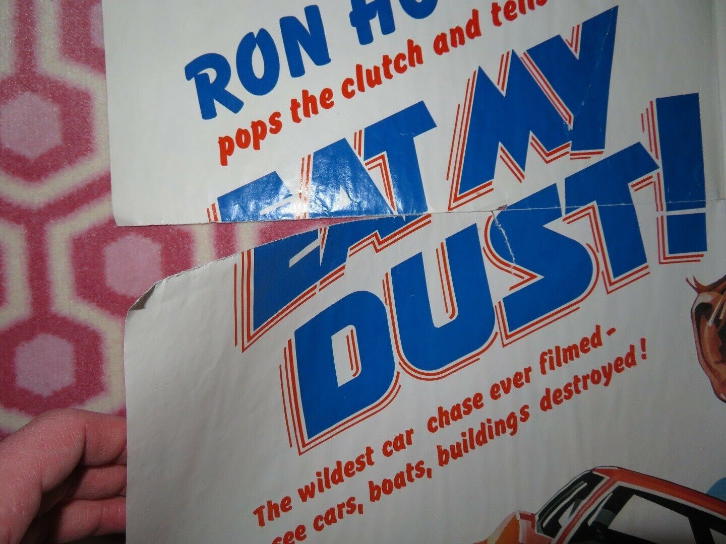 EAT MY DUST ONE SHEET POSTER RON HOWARD ROGER CORMAN 1976 Movie posters