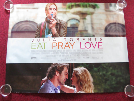 EAT PRAY LOVE UK QUAD ROLLED POSTER JULIA ROBERTS BILLY CRUDUP 2010 Rendezvous Cinema Movie posters