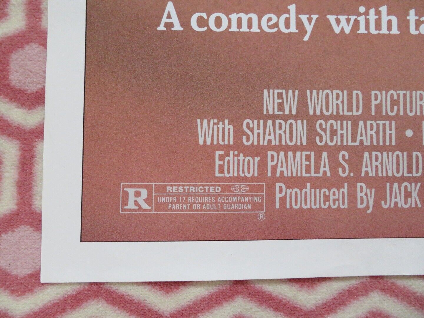 EAT & RUN FOLDED US ONE SHEET POSTER RON SILVER SHARON SCHLARTH 1986 Movie posters