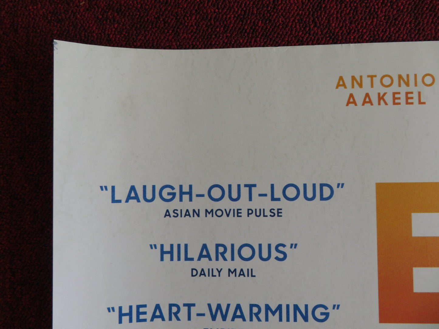 EATEN BY LIONS UK QUAD (30"x 40") ROLLED POSTER ANTONIO AAKEEL JOHNNY VEGAS 2018 Rendezvous Cinema Movie posters