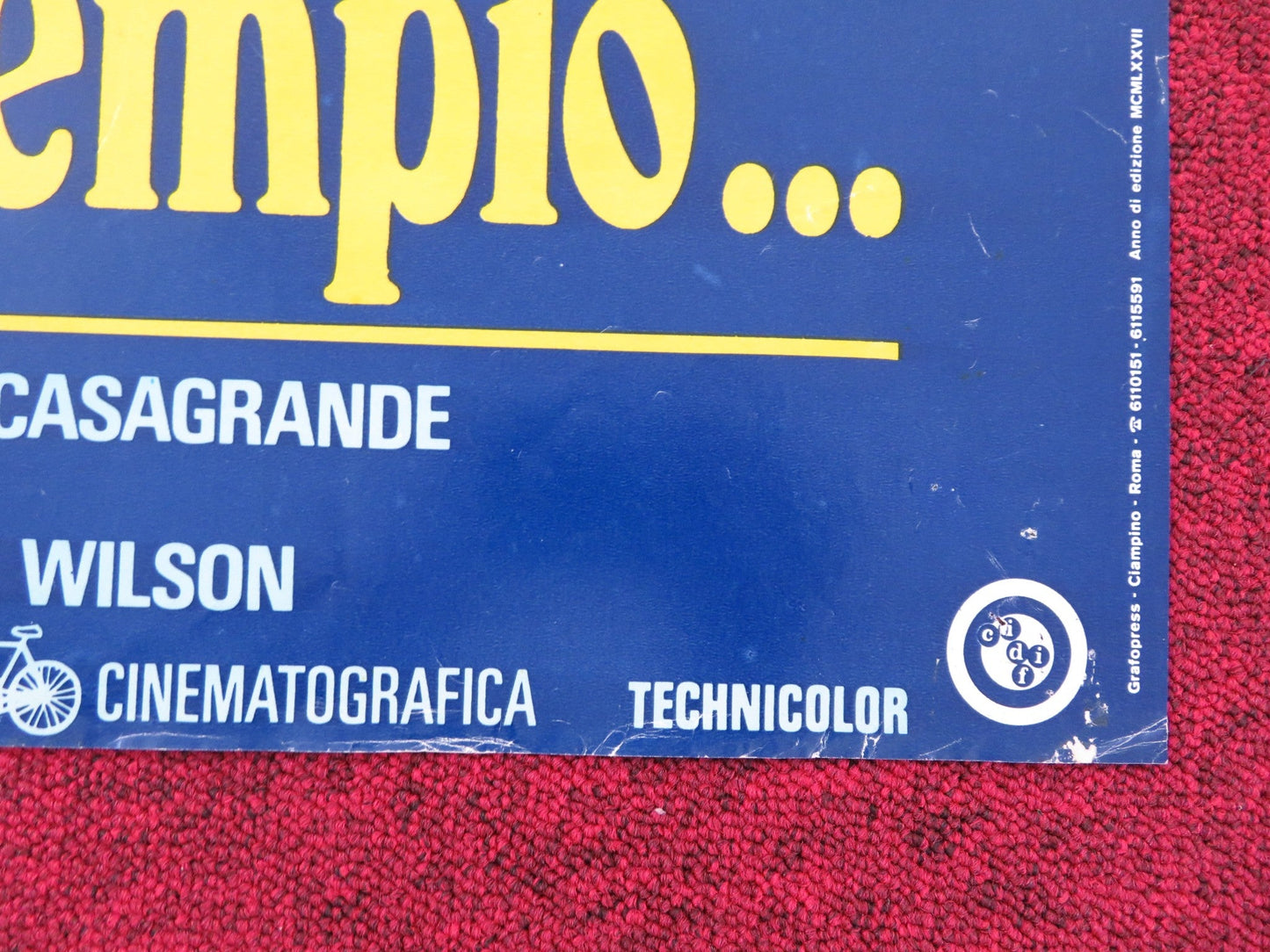 ECCO NOI PER ESEMPIO ITALIAN FOGLIO POSTER ADRIANO CELENTANO POZZETTO 1977 Rendezvous Cinema Movie posters