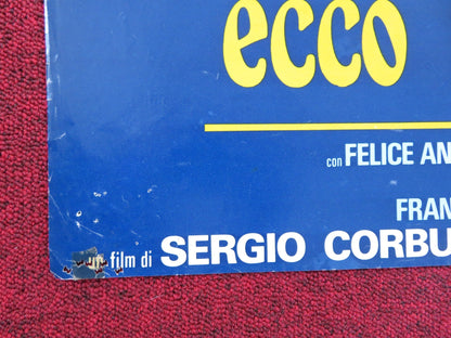 ECCO NOI PER ESEMPIO ITALIAN FOGLIO POSTER ADRIANO CELENTANO POZZETTO 1977 Rendezvous Cinema Movie posters