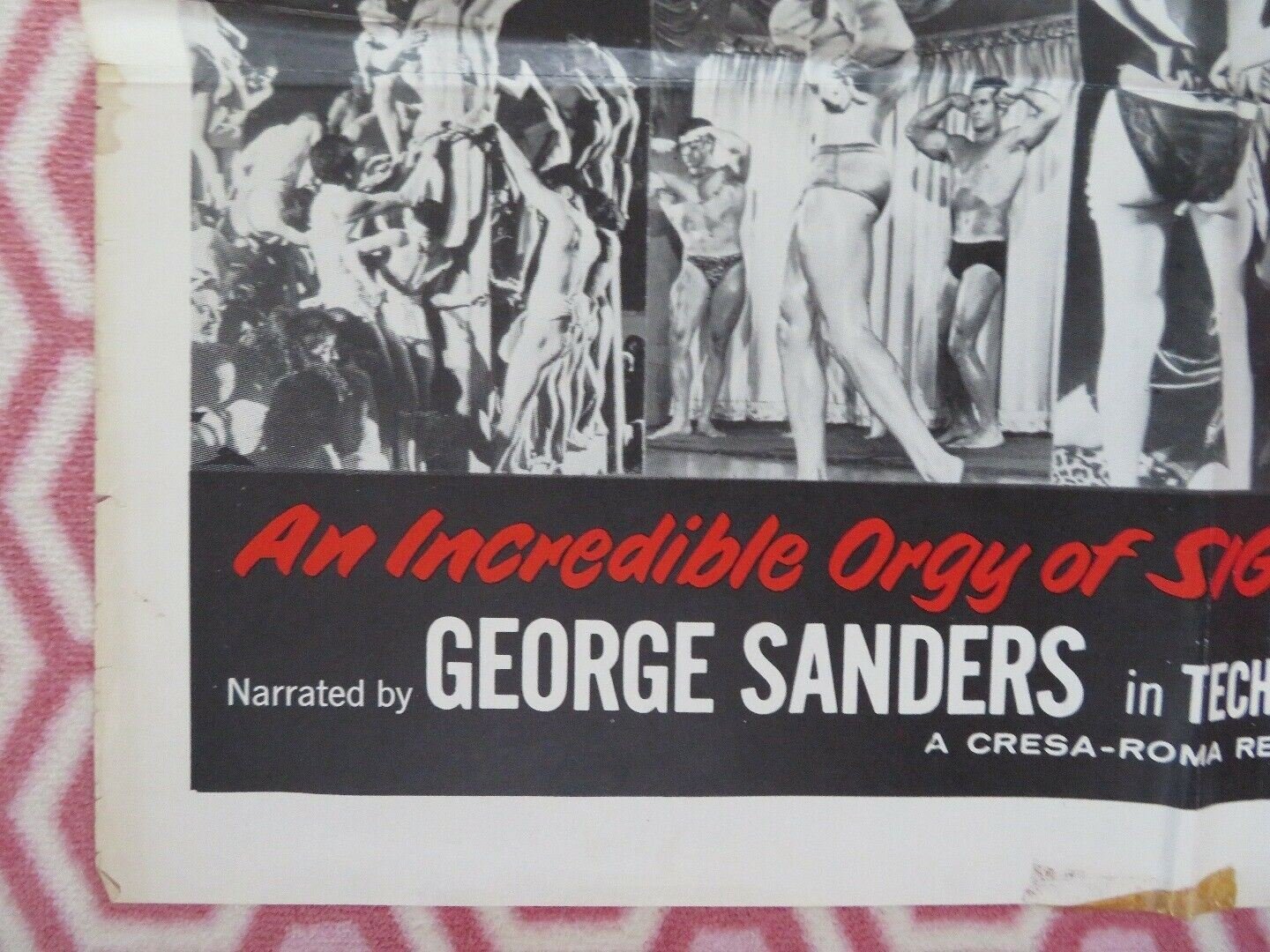 ECCO / THIS SHOCKING WORLD US ONE SHEET POSTER GEORGE SANDERS 1963 - Rendezvous Cinema