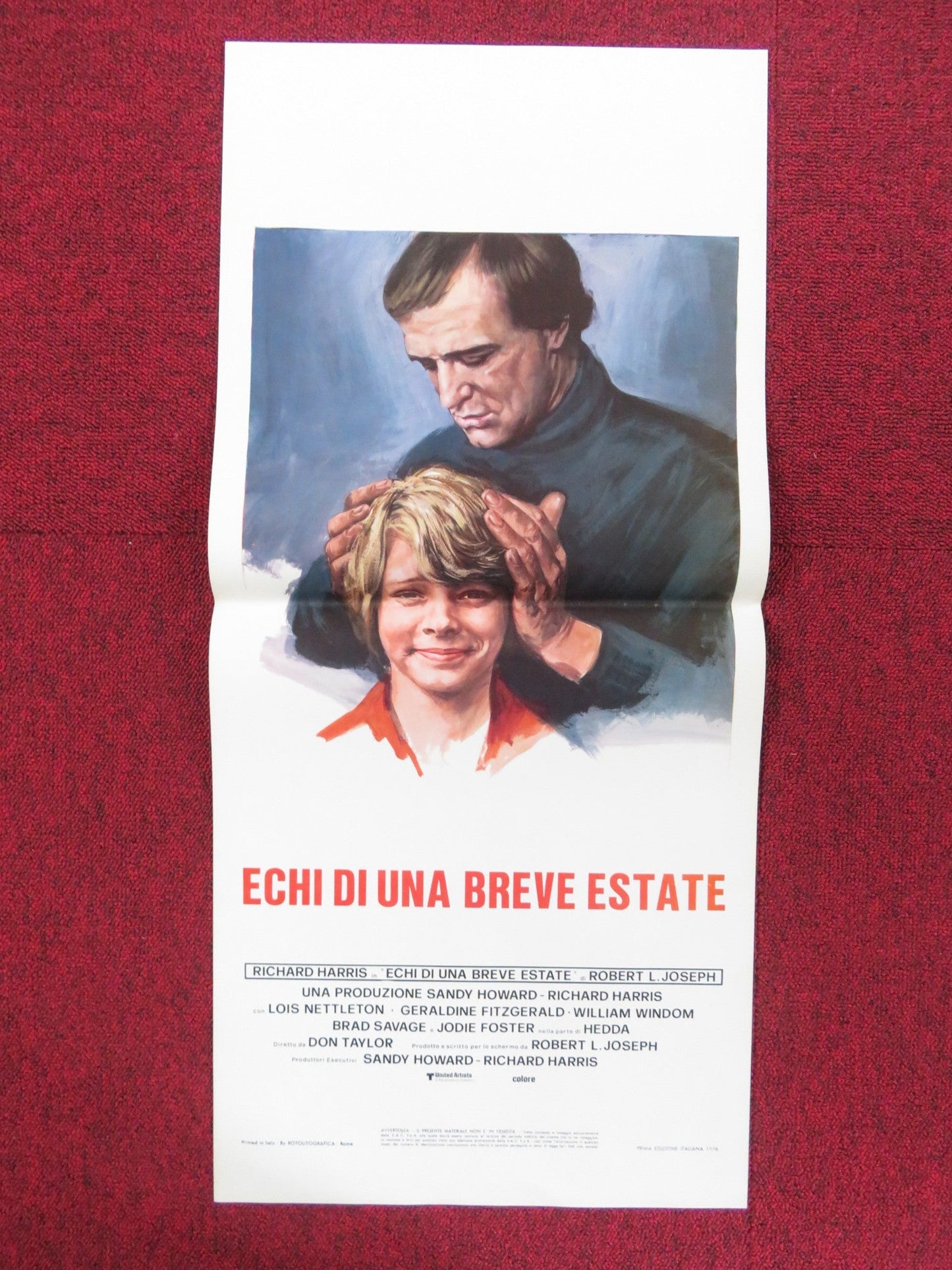 ECHOES OF A SUMMER ITALIAN LOCANDINA POSTER RICHARD HARRIS JODIE FOSTER 1976 Rendezvous Cinema Movie posters