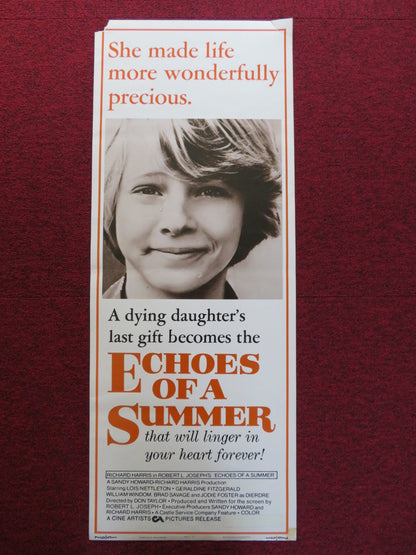 ECHOES OF A SUMMER US INSERT (14"x 36") POSTER RICHARD HARRIS L. NETTLETON 1976 Rendezvous Cinema Movie posters