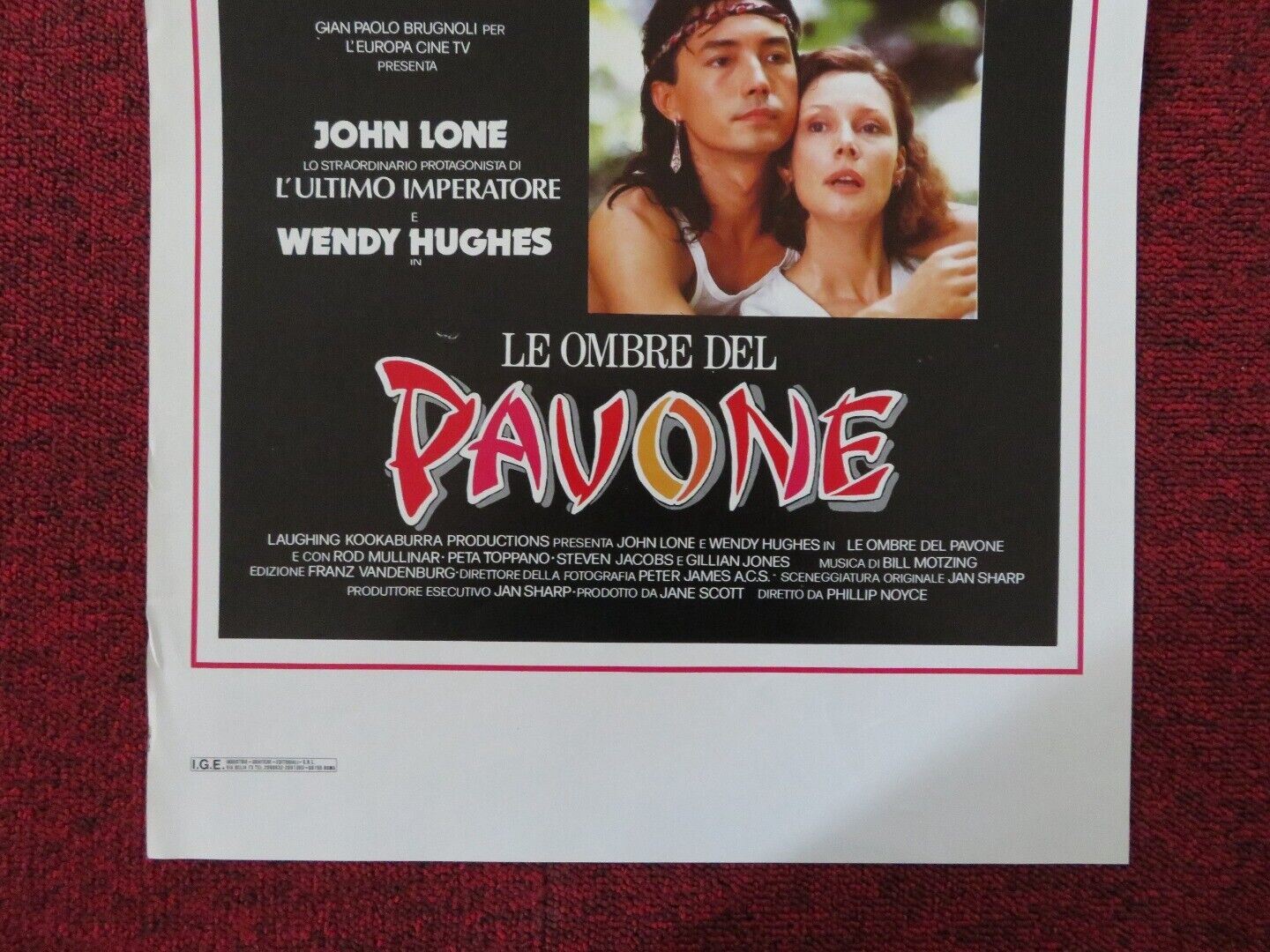 ECHOES OF PARADISE ITALIAN LOCANDINA (27.5"x13") POSTER WENDY HUGUES 1987 Movie posters