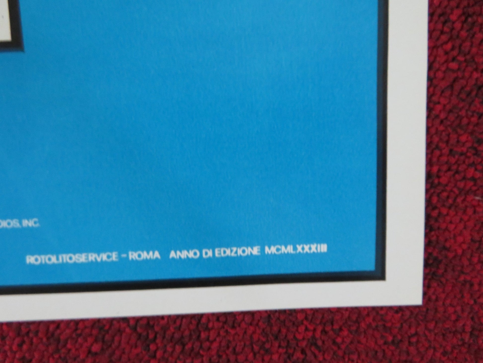 EDDIE MACON'S RUN - B ITALIAN FOTOBUSTA POSTER KIRK DOUGLAS JOHN SCHNEIDER 1983 Rendezvous Cinema Movie posters