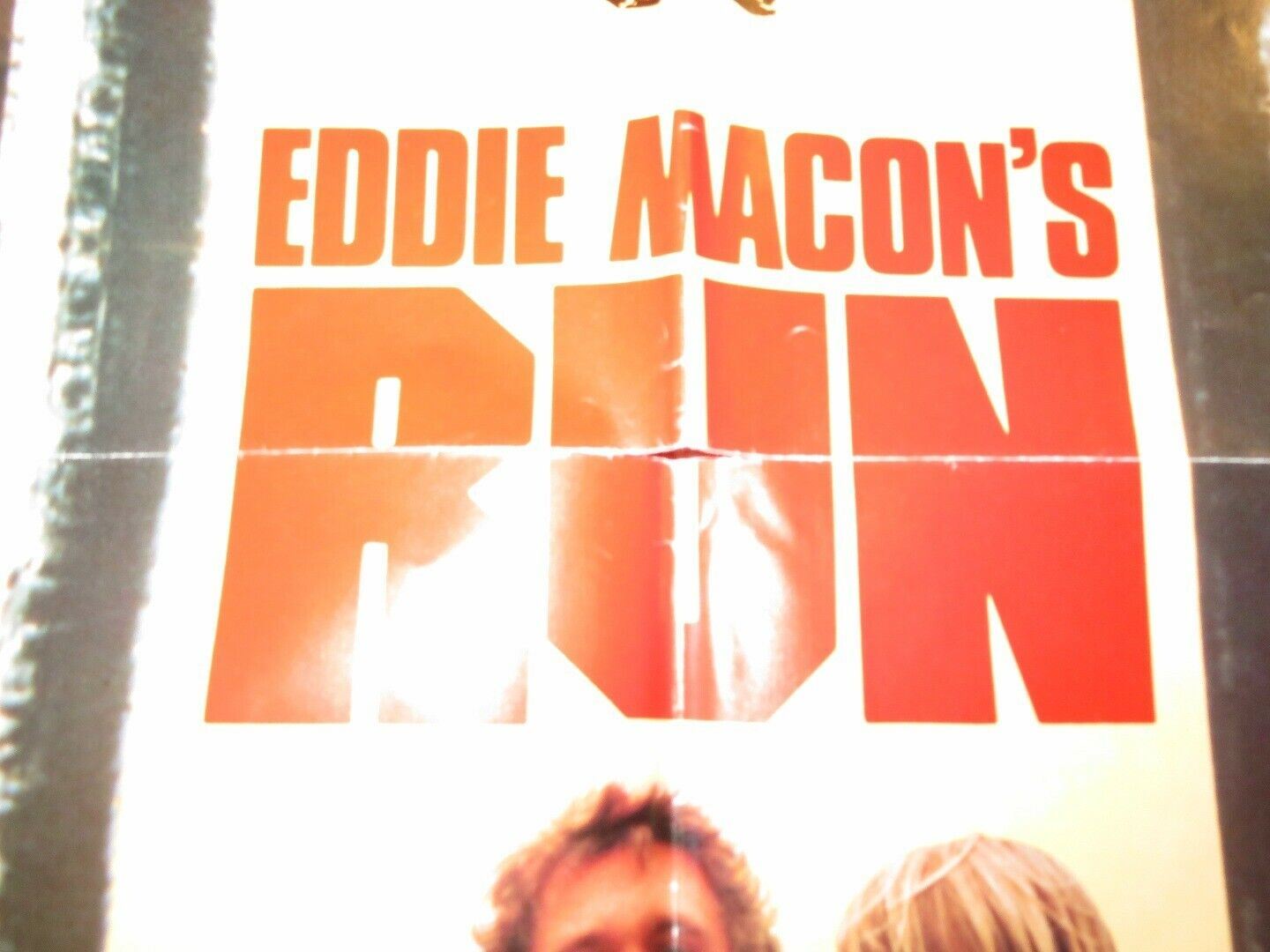 EDDIE MACON'S RUN FOLDED US ONE SHEET POSTER KIRK DOUGLAS JOHN SCHNEIDER 1983 Movie posters