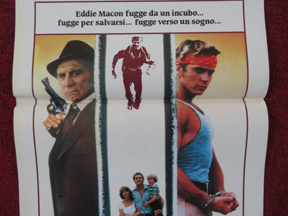 EDDIE MACON'S RUN ITALIAN LOCANDINA POSTER KIRK DOUGLAS JOHN SCHNEIDER 1983 Rendezvous Cinema Movie posters