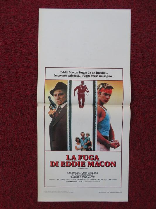 EDDIE MACON'S RUN ITALIAN LOCANDINA POSTER KIRK DOUGLAS JOHN SCHNEIDER 1983 Rendezvous Cinema Movie posters