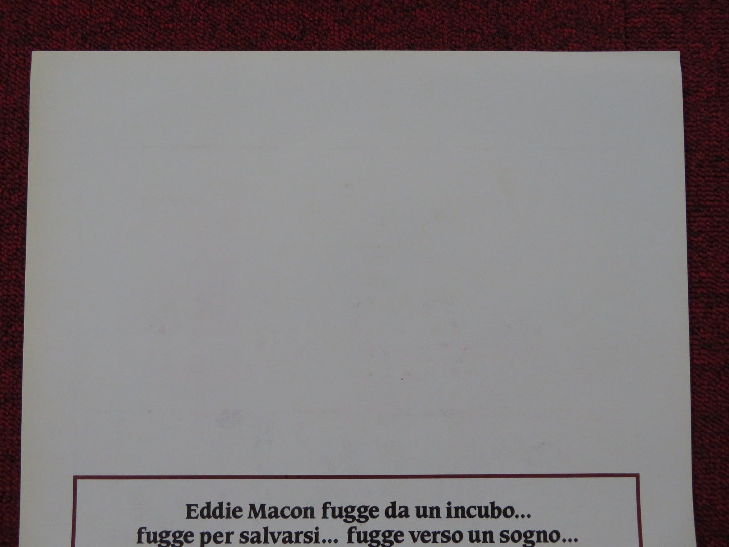 EDDIE MACON'S RUN ITALIAN LOCANDINA POSTER KIRK DOUGLAS JOHN SCHNEIDER 1983 Rendezvous Cinema Movie posters