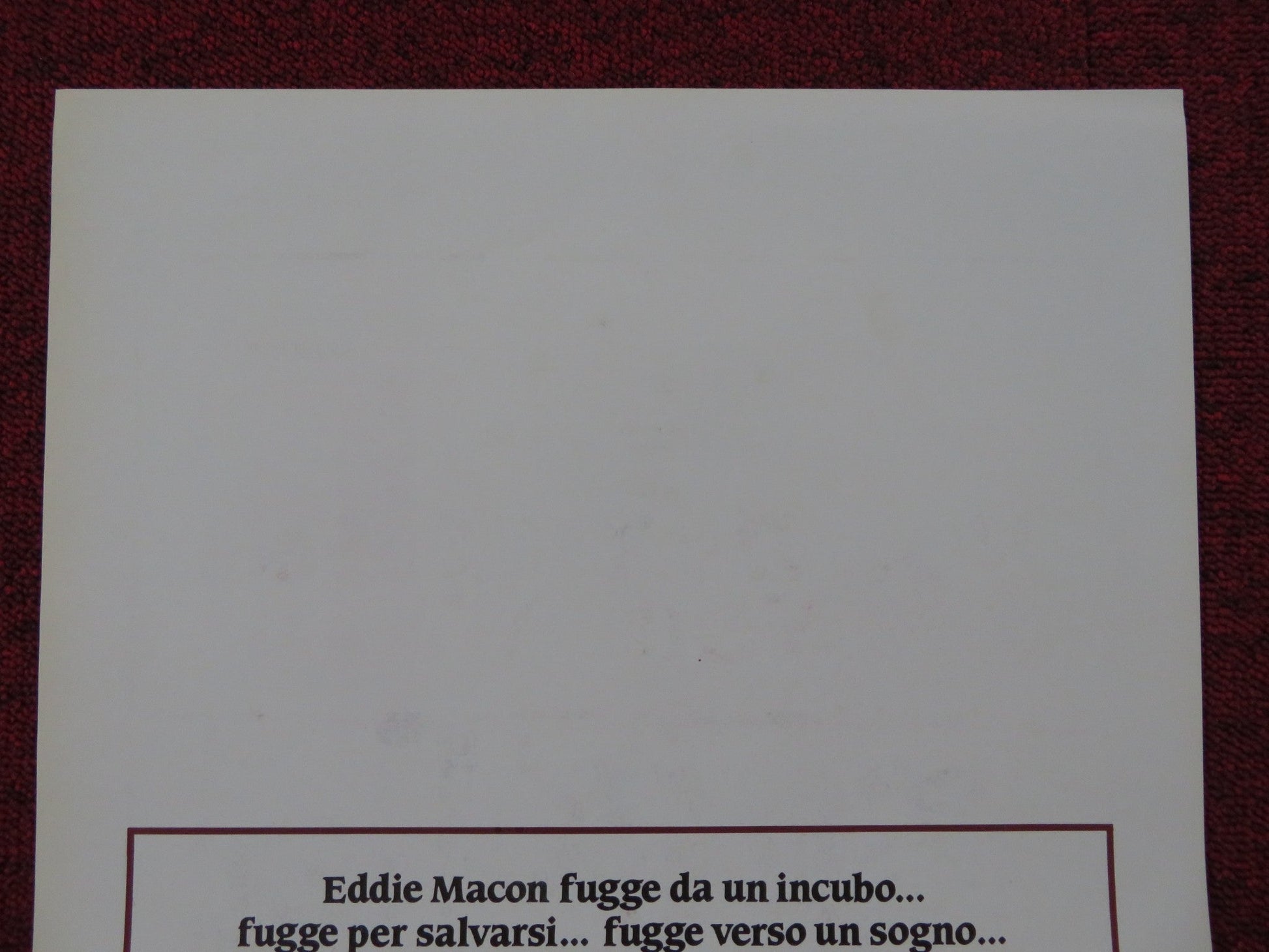 EDDIE MACON'S RUN ITALIAN LOCANDINA POSTER KIRK DOUGLAS JOHN SCHNEIDER 1983 Rendezvous Cinema Movie posters