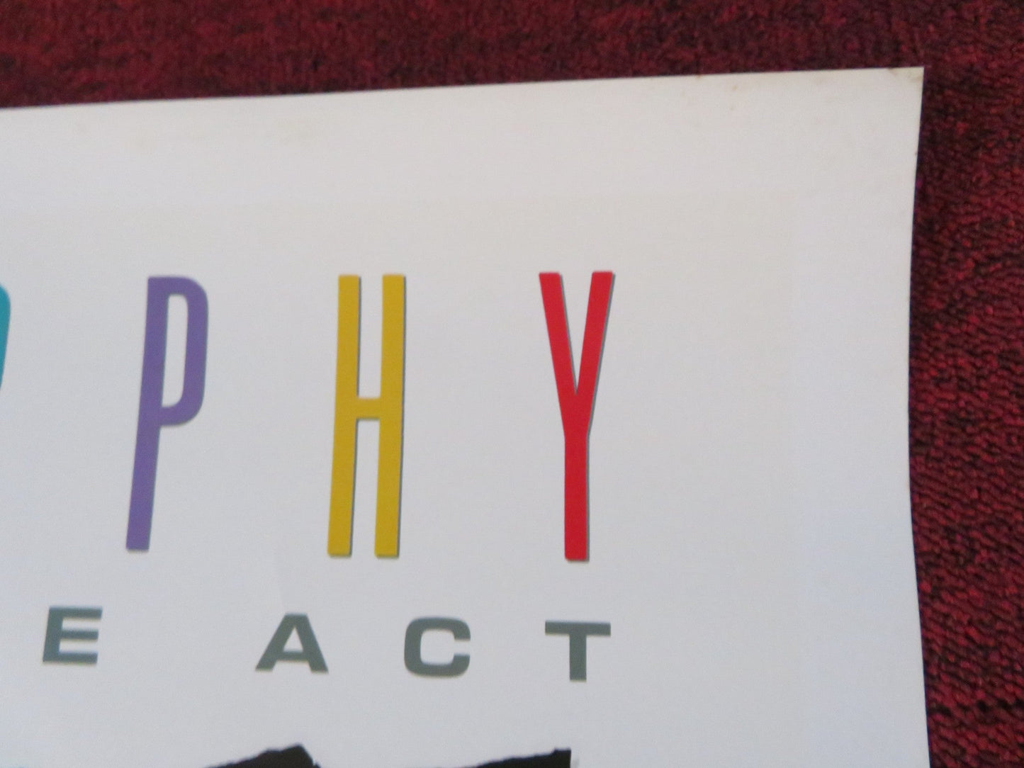 EDDIE MURPHY: RAW FOLDED US ONE SHEET POSTER SAMUEL L. JACKSON 1987 Rendezvous Cinema Movie posters