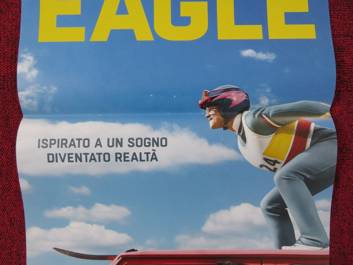 EDDIE THE EAGLE ITALIAN LOCANDINA POSTER TARON EGERTON HUGH JACKMAN 2015 Rendezvous Cinema Movie posters