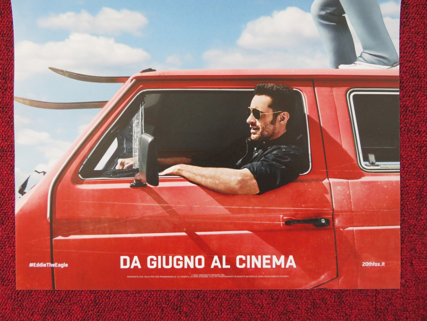 EDDIE THE EAGLE ITALIAN LOCANDINA POSTER TARON EGERTON HUGH JACKMAN 2015 Rendezvous Cinema Movie posters