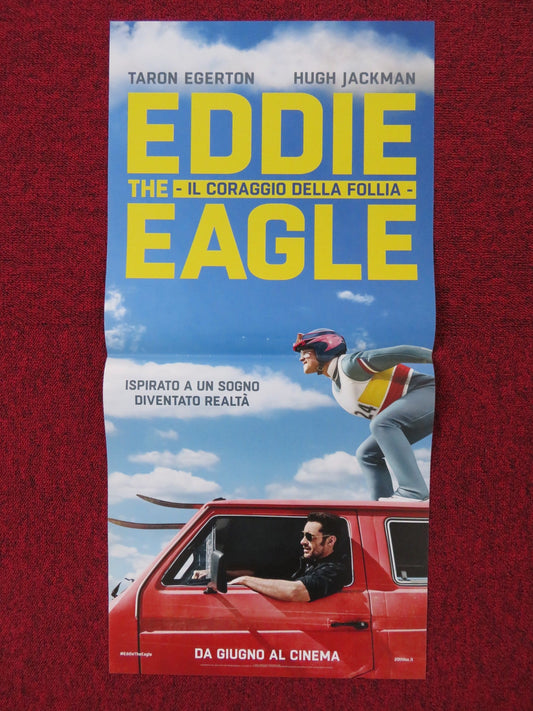 EDDIE THE EAGLE ITALIAN LOCANDINA POSTER TARON EGERTON HUGH JACKMAN 2015 Rendezvous Cinema Movie posters