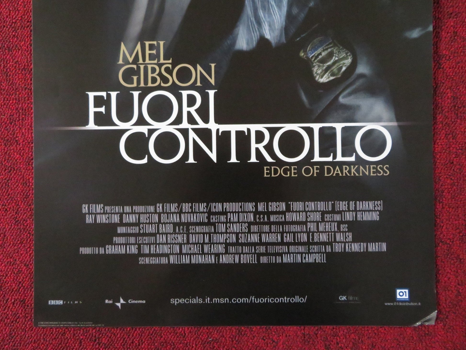EDGE OF DARKNESS ITALIAN LOCANDINA POSTER MEL GIBSON RAY WINSTONE 2010 Rendezvous Cinema Movie posters