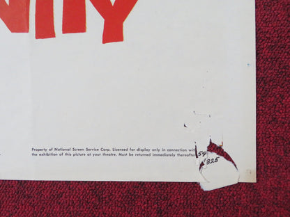 EDGE OF ETERNITY FOLDED US ONE SHEET POSTER CORNEL WILDE VICTORIA SHAW 1959 Rendezvous Cinema Movie posters