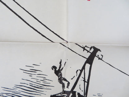 EDGE OF ETERNITY FOLDED US ONE SHEET POSTER CORNEL WILDE VICTORIA SHAW 1959 Rendezvous Cinema Movie posters