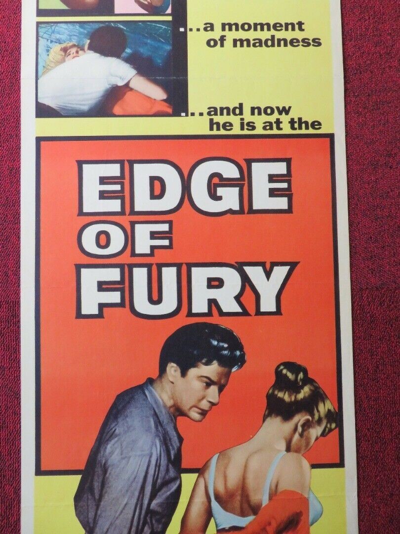 EDGE OF FURY US INSERT (14"x 36") POSTER MICHAEL HIGGINS LOIS HOLMES 1957 Movie posters