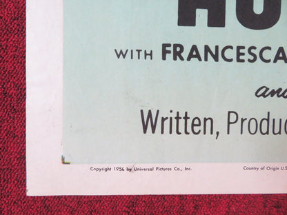 EDGE OF HELL FOLDED US ONE SHEET POSTER HUGO HAAS FRANCESCA DE SCAFFA 1956 Rendezvous Cinema Movie posters