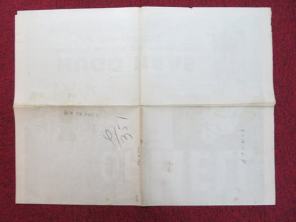 EDGE OF HELL FOLDED US ONE SHEET POSTER HUGO HAAS FRANCESCA DE SCAFFA 1956 Rendezvous Cinema Movie posters