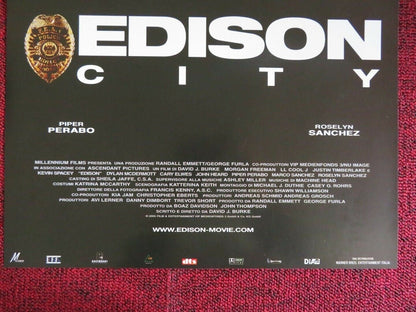 EDISON CITY ITALIAN LOCANDINA (26.5"x12.5") POSTER MORGAN FREEMAN 2005 - Rendezvous Cinema