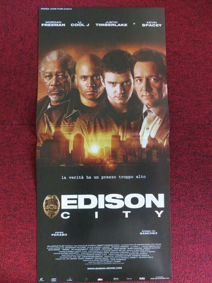 EDISON CITY ITALIAN LOCANDINA (26.5"x12.5") POSTER MORGAN FREEMAN 2005 - Rendezvous Cinema