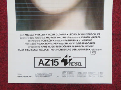 EDITHS TAGEBACH ITALIAN LOCANDINA POSTER ANGELA WINKLER VADIM GLOWNA 1984 Rendezvous Cinema Movie posters