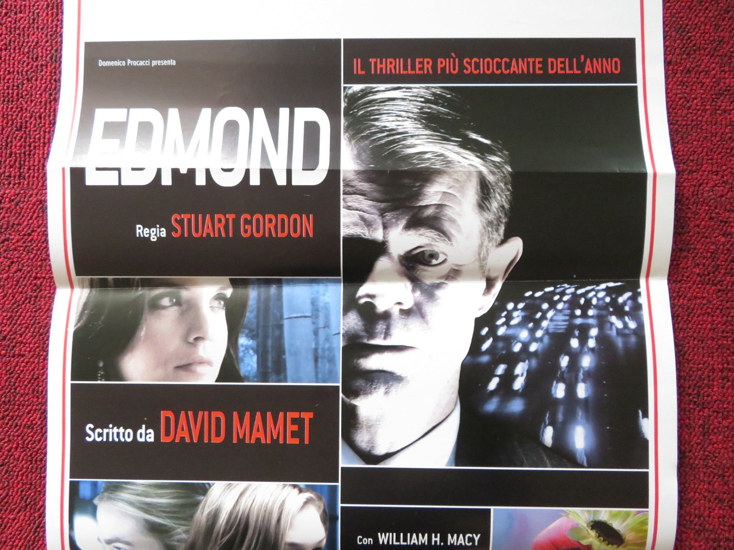 EDMOND ITALIAN LOCANDINA POSTER WILLIAM H. MACY FRANCES BAY 2005 Rendezvous Cinema Movie posters