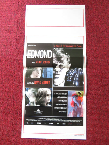 EDMOND ITALIAN LOCANDINA POSTER WILLIAM H. MACY FRANCES BAY 2005 Rendezvous Cinema Movie posters