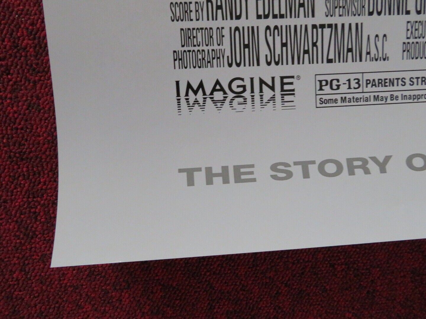 EDTV US ONE SHEET ROLLED POSTER MATTHEW MCCONAUGHEY GEOFFREY BLAKE 1999 Movie posters