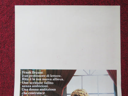 EDUCATING RITA ITALIAN LOCANDINA POSTER MICHAEL CAINE JULIE WALTERS 1983 Rendezvous Cinema Movie posters