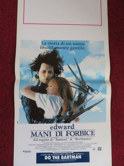 EDWARD SCISSORHANDS ITALIAN LOCANDINA (27.5"x13") POSTER JOHNNY W WRYDER 1990 Movie posters
