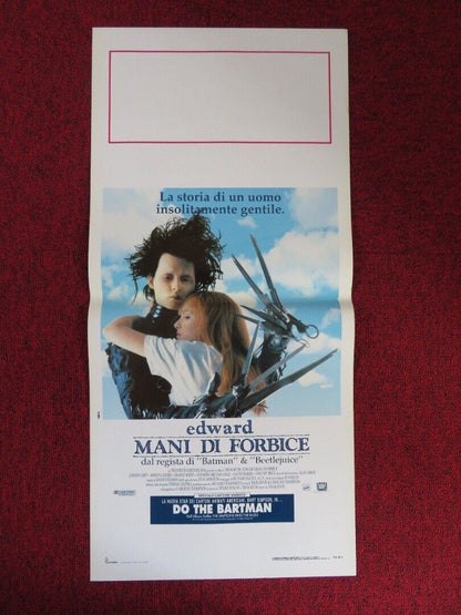 EDWARD SCISSORHANDS ITALIAN LOCANDINA (27.5"x13") POSTER JOHNNY W WRYDER 1990 Movie posters