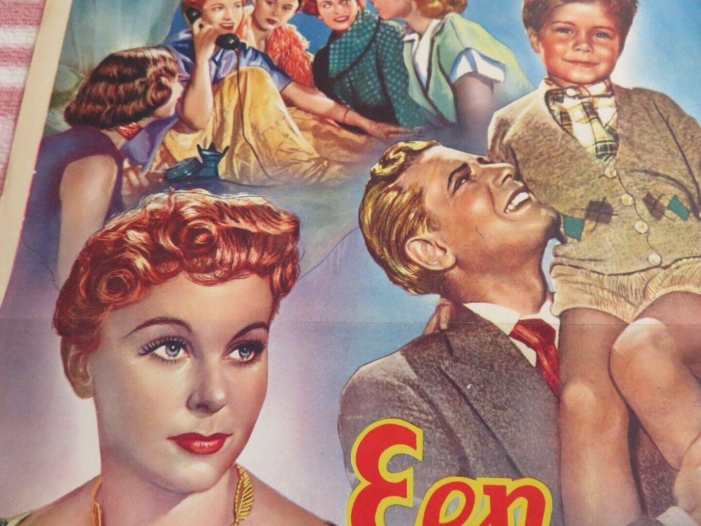 EEN VROUW VOOR PAPA / Vater braucht eine Frau BELGIUM (20"x 14") POSTER 1952 Movie posters