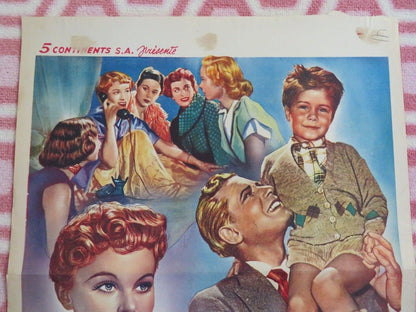 EEN VROUW VOOR PAPA / Vater braucht eine Frau BELGIUM (20"x 14") POSTER 1952 Movie posters