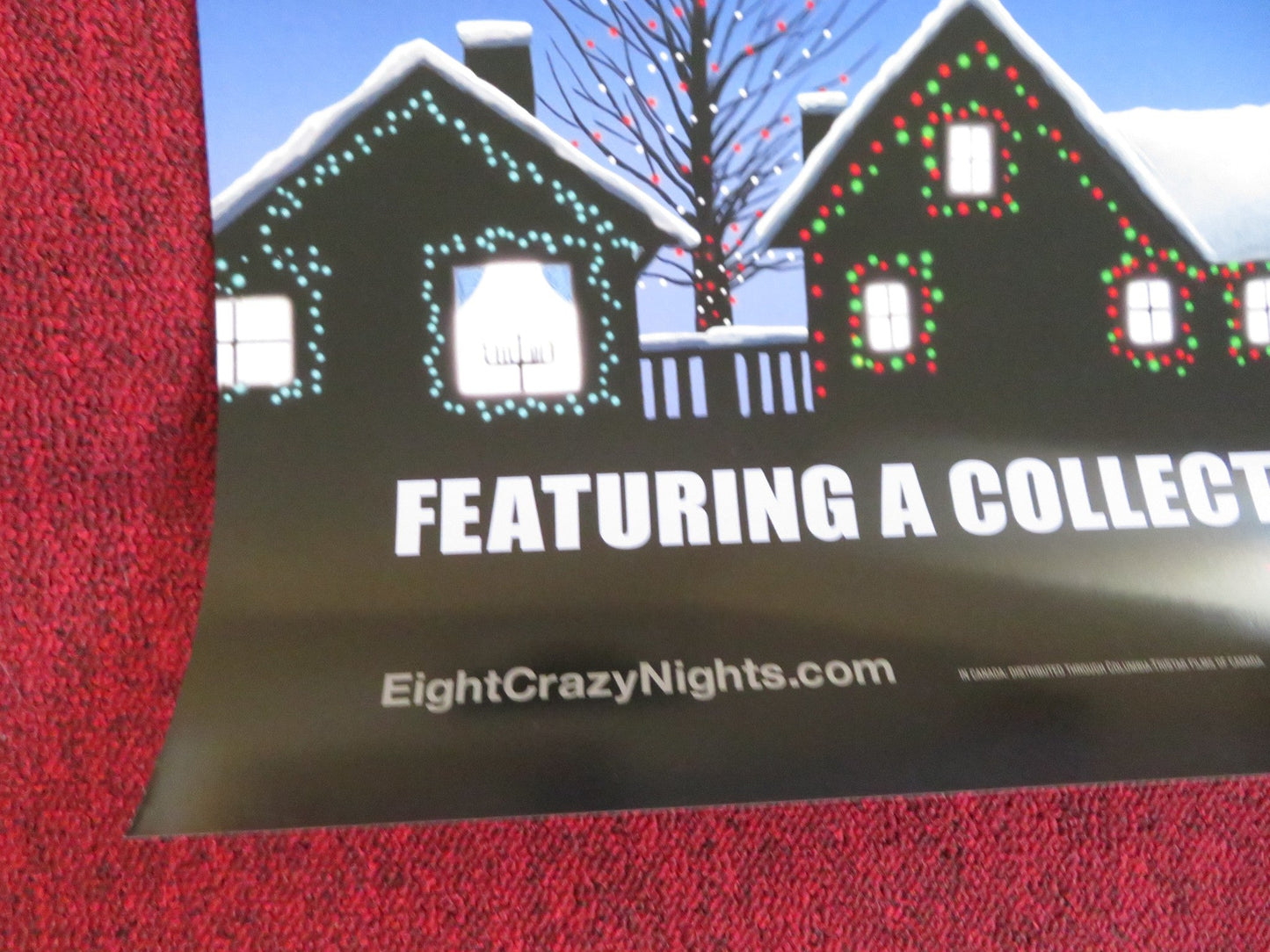 EIGHT CRAZY NIGHTS - B US ONE SHEET ROLLED POSTER ADAM SANDLER J. SANDLER 2002 Rendezvous Cinema Movie posters