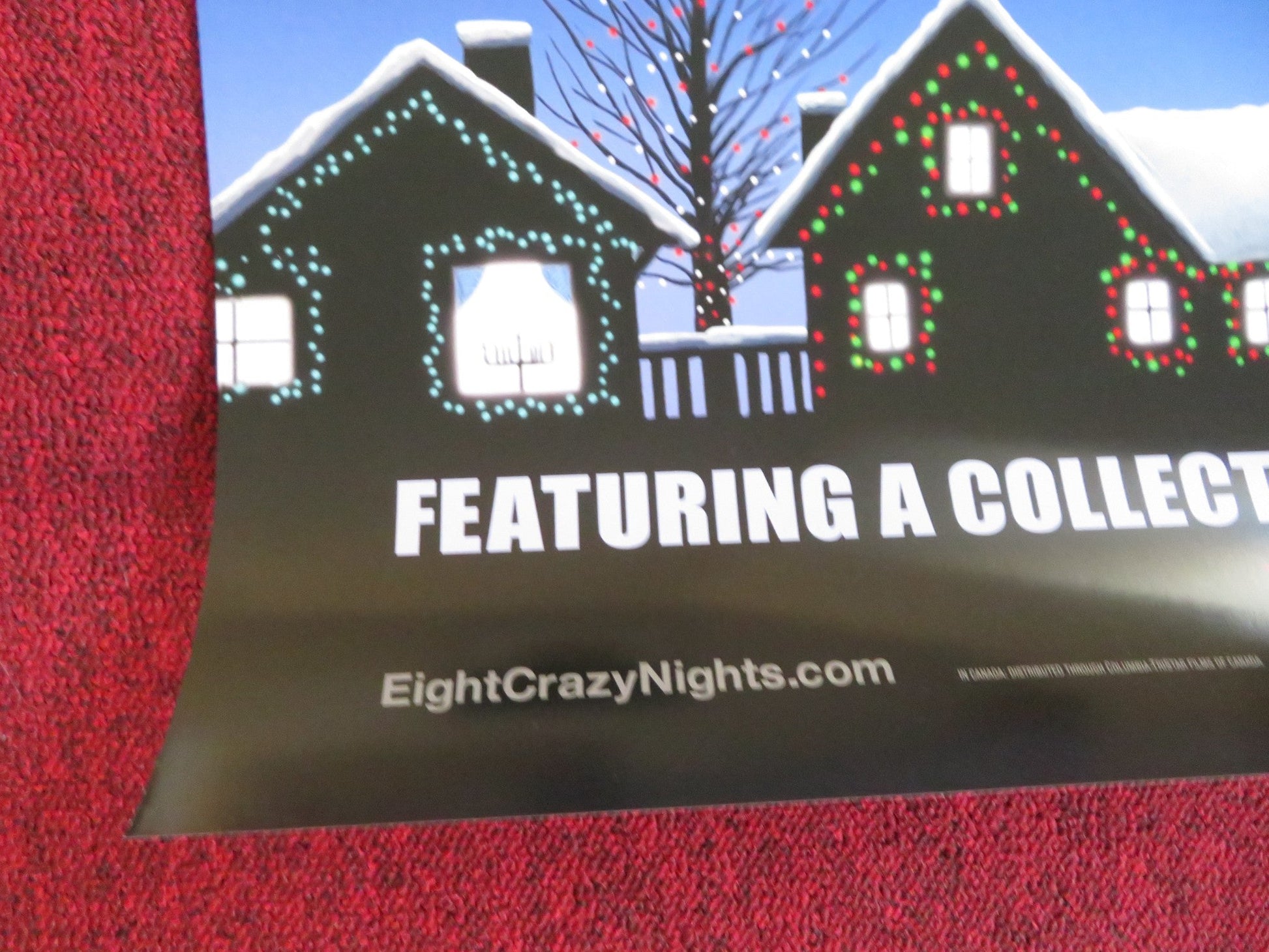 EIGHT CRAZY NIGHTS - B US ONE SHEET ROLLED POSTER ADAM SANDLER J. SANDLER 2002 Rendezvous Cinema Movie posters