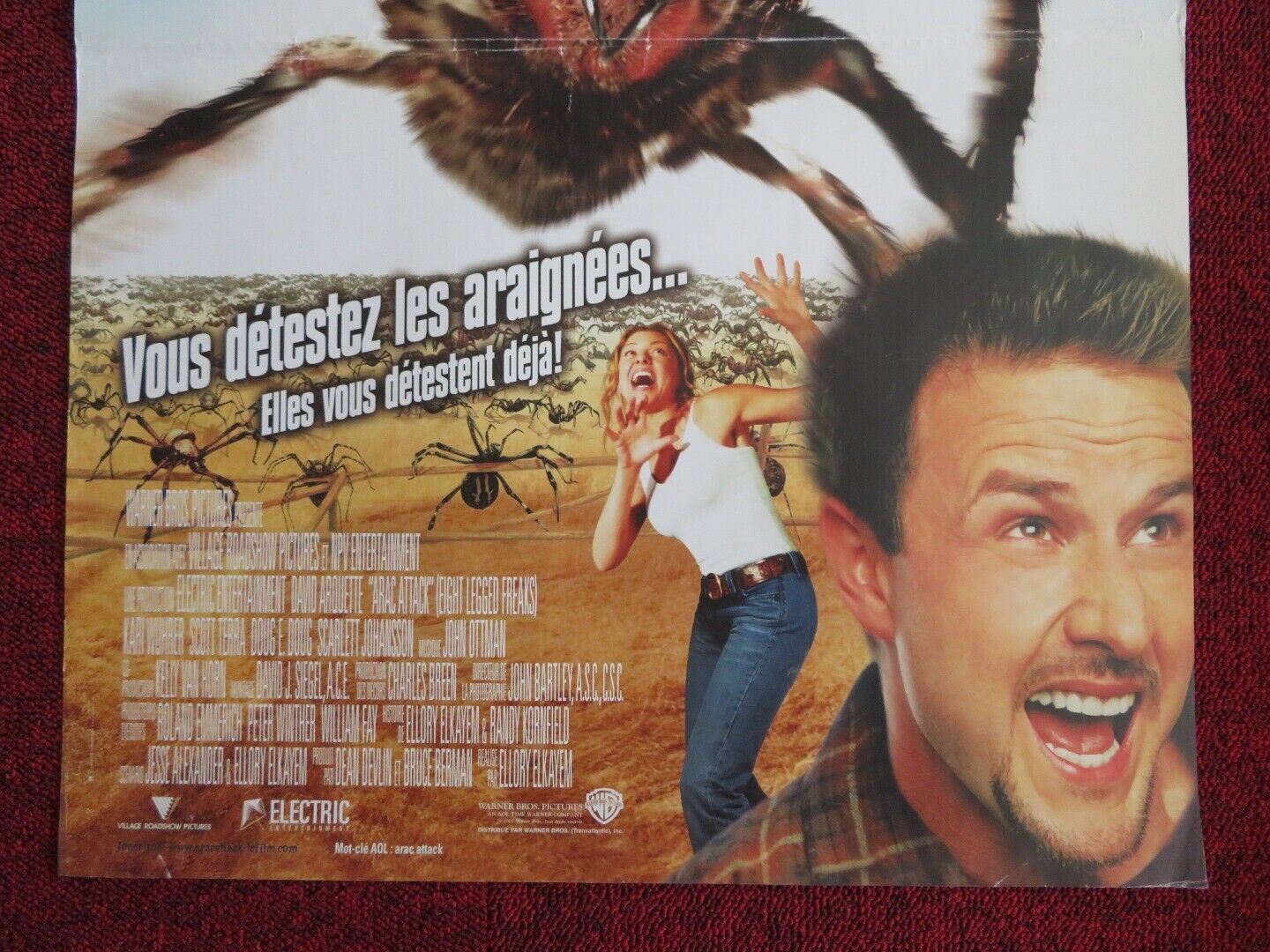EIGHT LEGGED FREAKS FRENCH MINI (16"x 24") POSTER DAVID ARQUETTE KARI WUHRER - Rendezvous Cinema