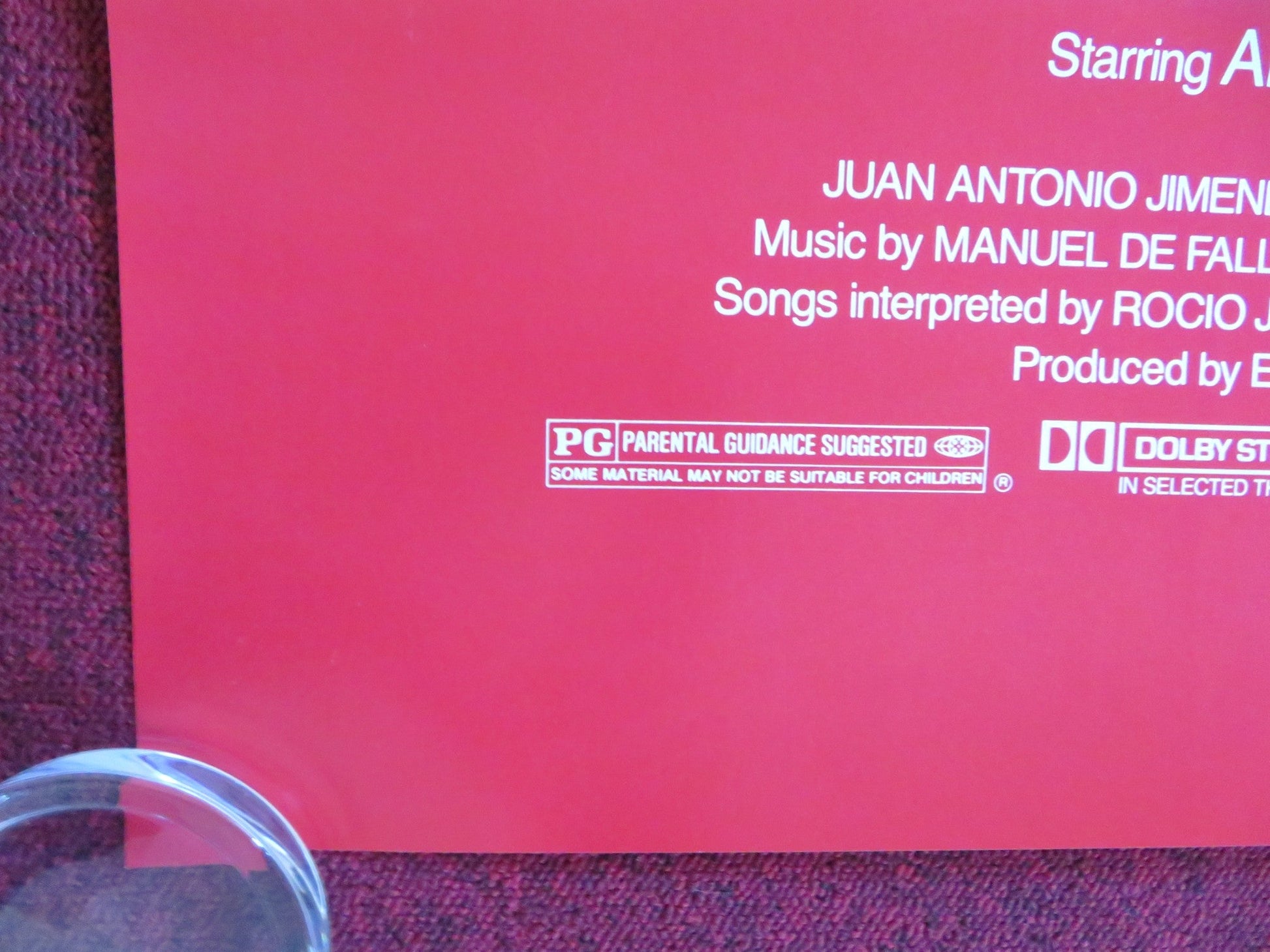 EL AMOR BRUJO - b US ONE SHEET ROLLED POSTER ANTONIO GADES CRISTINA HOYOS 1986 Rendezvous Cinema Movie posters