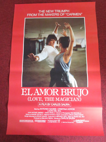 EL AMOR BRUJO US ONE SHEET ROLLED POSTER ANTONIO GADES CRISTINA HOYOS 1986 Rendezvous Cinema Movie posters