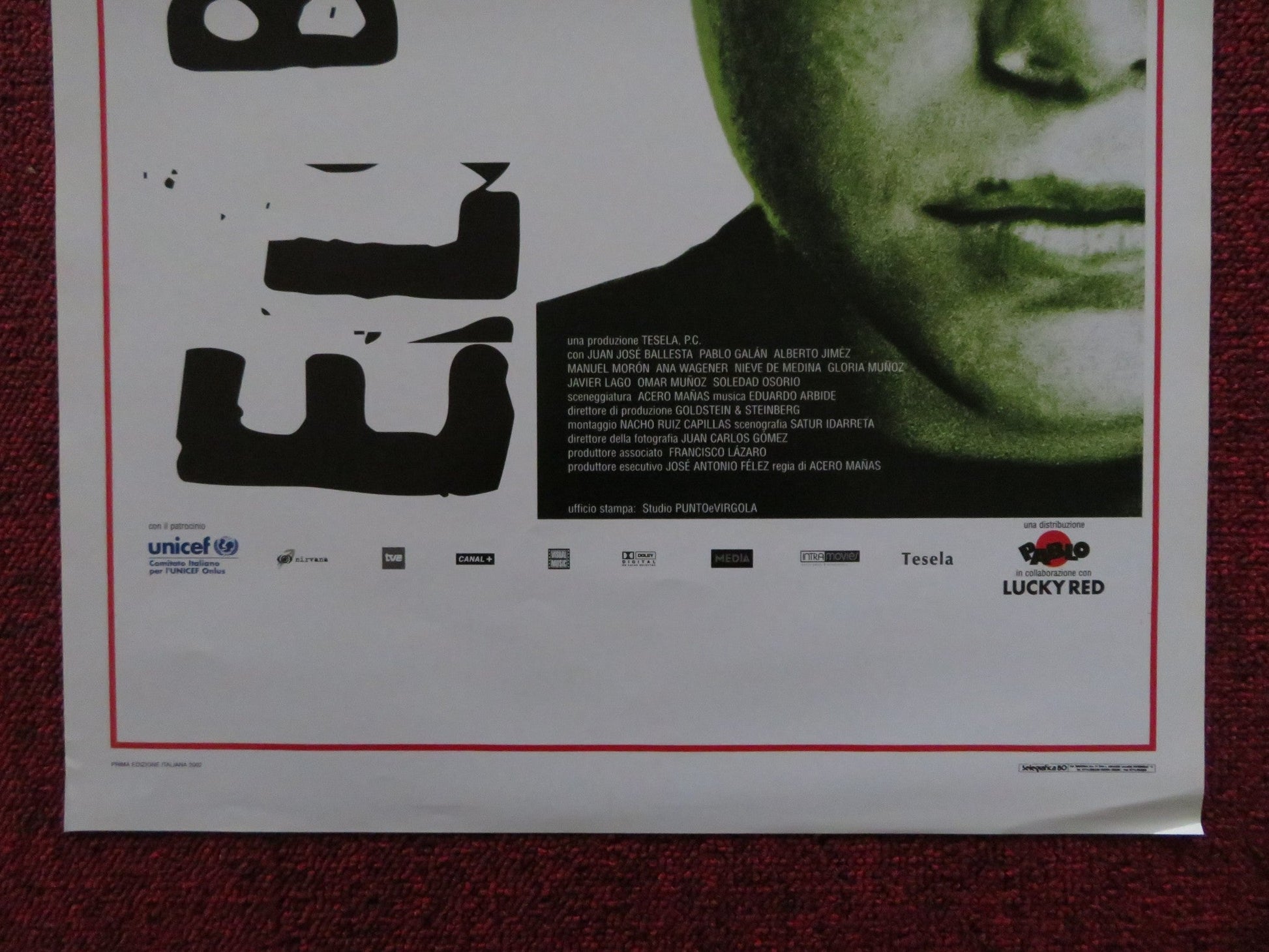 EL BOLA ITALIAN LOCANDINA POSTER JUAN JOSE BALLESTA PABLO GALAN 2000 Rendezvous Cinema Movie posters