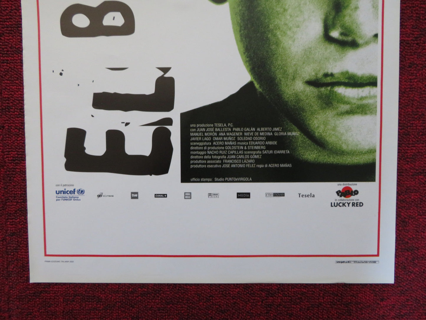 EL BOLA ITALIAN LOCANDINA POSTER JUAN JOSE' BALLESTA PABLO GALAN 2000 Rendezvous Cinema Movie posters