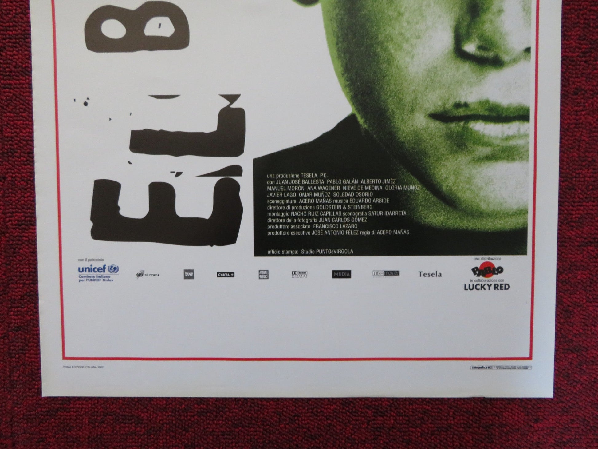 EL BOLA ITALIAN LOCANDINA POSTER JUAN JOSE' BALLESTA PABLO GALAN 2000 Rendezvous Cinema Movie posters