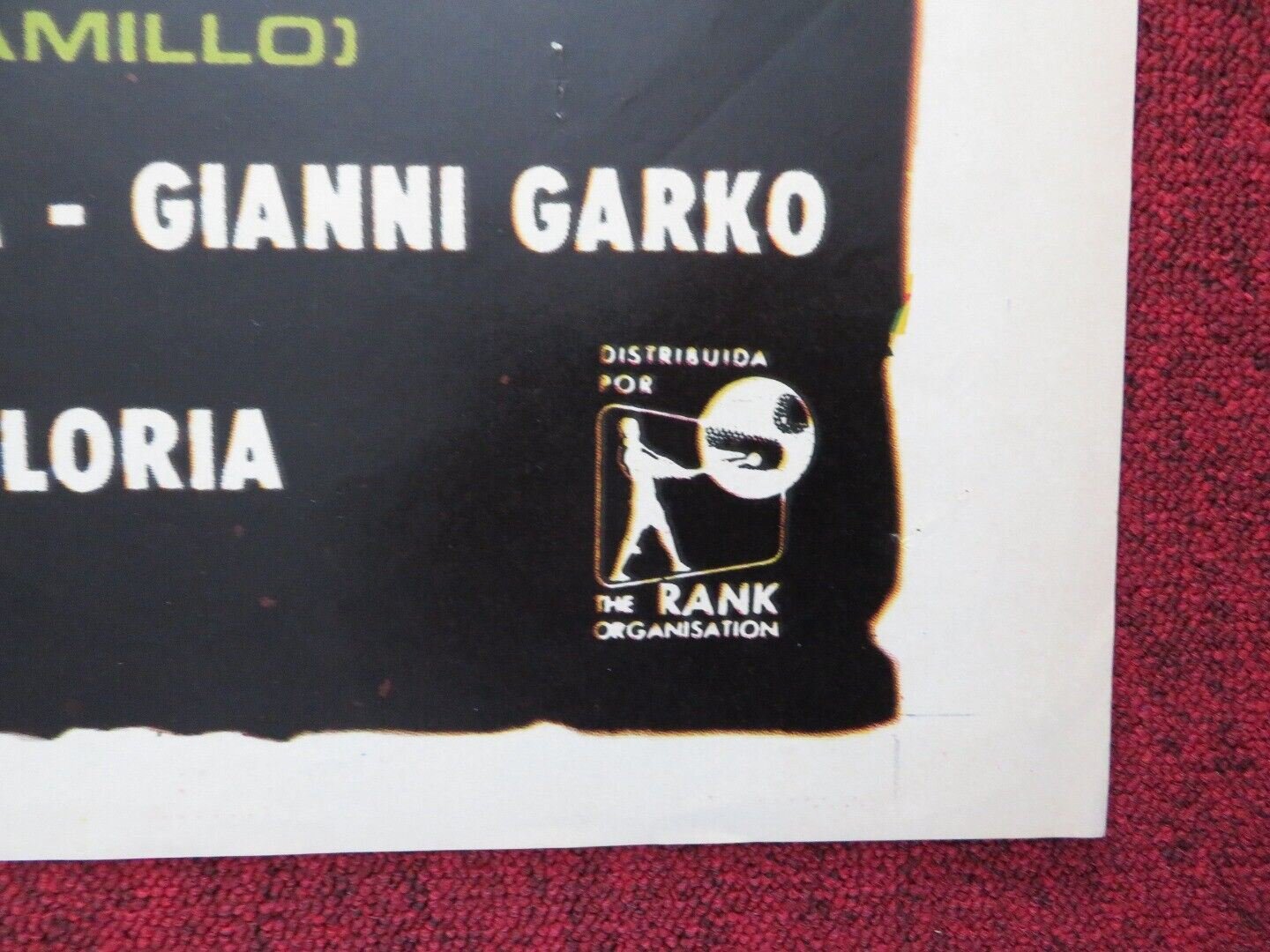 EL CAMARADA DON CAMILO SPANISH FOLDED ONE SHEET POSTER FERNANDEL GINO CERVI 1965 - Rendezvous Cinema