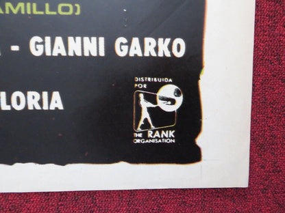 EL CAMARADA DON CAMILO SPANISH FOLDED ONE SHEET POSTER FERNANDEL GINO CERVI 1965 - Rendezvous Cinema